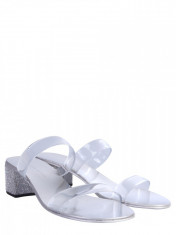 Sandale dama GIUSEPPE ZANOTTI FLAT SANDALS E000105 001 Argintiu foto