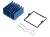 Radiator extrudat cu aripioare BGA albastru 31x31mm