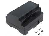 Carcasă pentru șină DIN, ABS Negru, 91x105x60mm, MASZCZYK