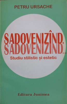 SADOVENIZAND, SADOVENIZAND. STUDIU STILISTIC SI ESTETIC (CU DEDICATIA AUTORULUI CATRE PICTORUL VAL. GHEORGH-253259 foto
