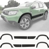 Set de 12 protectii aripi si usi overfendere premium, aspect offroad pentru Dacia Duster II, 2 din 2018 fara senzor