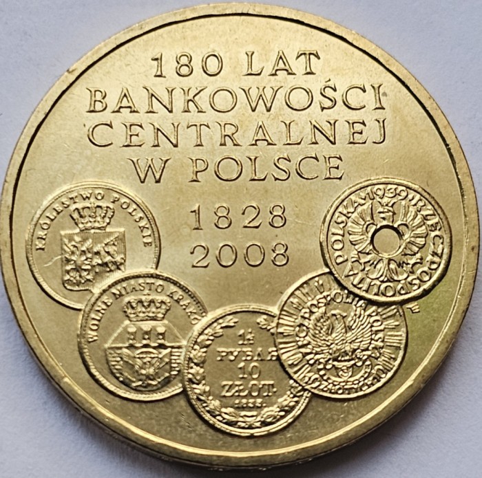 2 Zlote / Zloti 2009 Polonia, Central Banking, unc