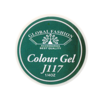 Gel color unghii, vopsea de arta, seria Distinguished Green, Global Fashion, 5gr, J117 foto