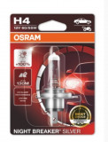 BEC 12V H4 60/55 W NIGHT BREAKER SILVER +100% BLISTER 1 BUC OSRAM