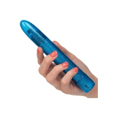 VIBRATOR Sparkle Slim Vibe, Blue (15,25 cm)