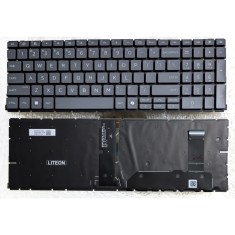 Tastatura Laptop, HP, ProBook 660 G11, 665 G11, 465R G11, iluminata, gri, layout US