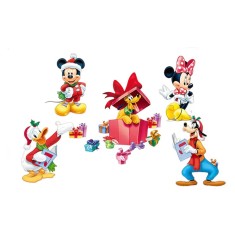 Autocolant de perte pentru copii cu tematica desene animate, 60 x 30 cm, hartie, multicolor