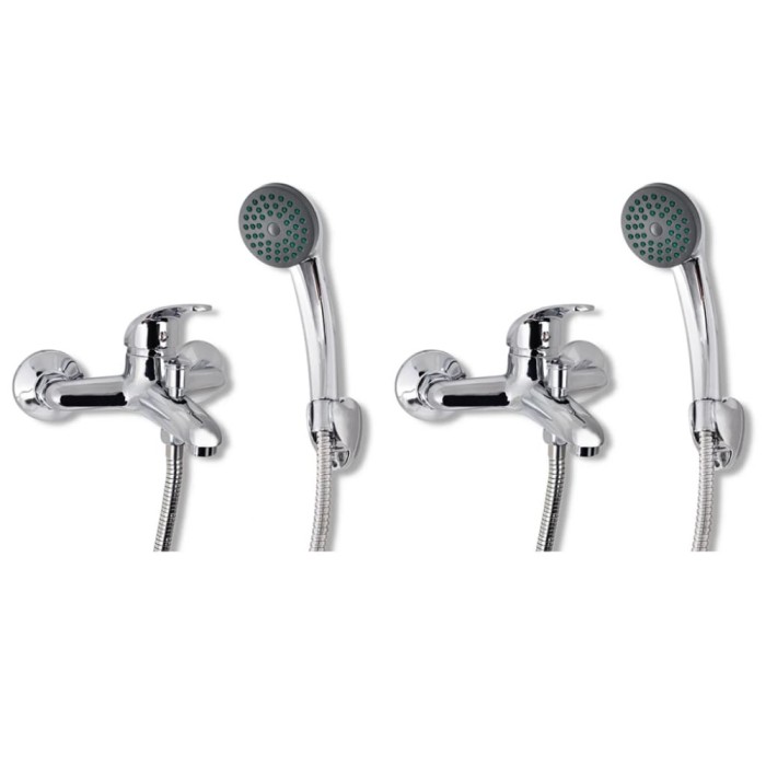 vidaXL Mixer pentru duș, 2 buc.