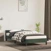 VidaXL Cadru de pat fără saltea, verde &icirc;nchis, 100x200 cm, catifea