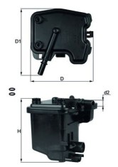 MAHLE KL 431D filtru combustibil