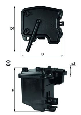 MAHLE KL 431D filtru combustibil foto