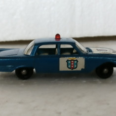 bnk jc Matchbox 55b Ford Fairlane Police Car - stare foarte buna