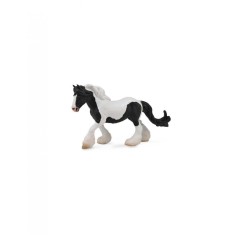 Figurina Cal Gypsy Mare - alb si negru XL Collecta