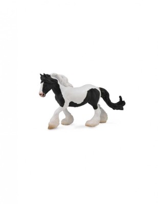 Figurina Cal Gypsy Mare - alb si negru XL Collecta foto