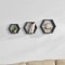 [en.casa]&reg; Set Design Retro Style, 3 rafturi perete Modell 20, en.casa, MDF, gri mat lacuit HausGarden Leisure