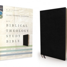 NIV, Biblical Theology Study Bible, Bonded Leather, Black, Comfort Print: Follow God's Redemptive Plan as It Unfolds Throughout Scripture