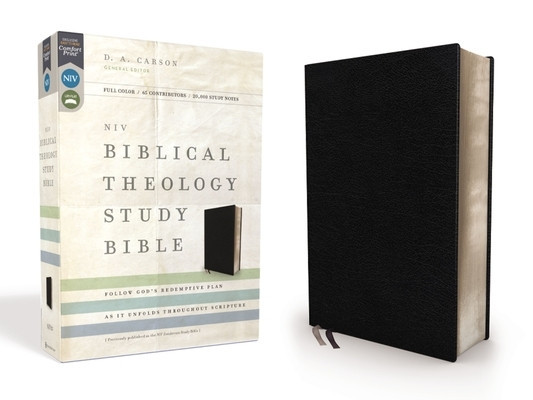 NIV, Biblical Theology Study Bible, Bonded Leather, Black, Comfort Print: Follow God&#039;s Redemptive Plan as It Unfolds Throughout Scripture
