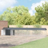 vidaXL Cușcă pentru păsări Antracit 844 x 103 x 142 cm Oțel Galvanizat 3325147