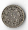 Moneda 1/8 Guilder 1832 - Demerara &amp; Essequibo, 0,97 g argint 0,817, tiraj:98000, Africa