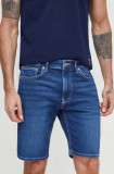 Cumpara ieftin Pepe Jeans pantaloni scurti jeans barbati, culoarea albastru marin