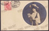 595 - Queen MARY, Maria, Royalty, Regale, Romania - old postcard - used - 1908 - TCV, Circulata, Printata