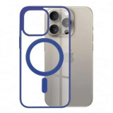 Husa Antisoc iPhone 15 Pro Max MagSafe Pro Incarcare Wireless Albastru