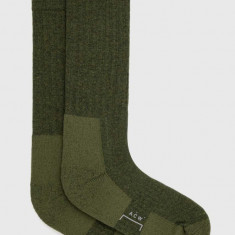 A-COLD-WALL* șosete LONG ARMY SOCK bărbați, culoarea verde ACWMSK036