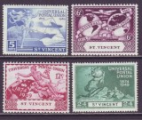 St. Vincent 1949 - Aniversare UPU, serie nestampilata cu sarniere