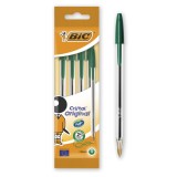 Set 2 pixuri BIC Cristal Mediu, verde - RESIGILAT