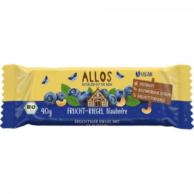 Baton de Fructe cu Afine Eco 40 grame Allos foto