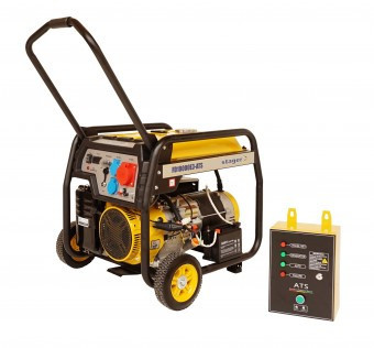 Stager FD 10000E3+ATS generator open-frame 8kW, trifazat, benzina, automatizare - 6960270420080 foto