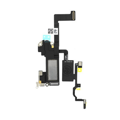 Difuzor ureche compatibil cu iphone 12, cu senzor lumina proximitate si banda, oem, black foto