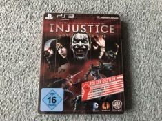 Joc Injustice Gods Among Us - Red Son Steelbook pentru PS3 carcasa metalica