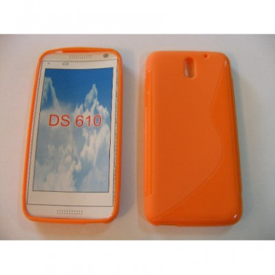 Husa Silicon S-Line HTC Desire 610 Orange foto