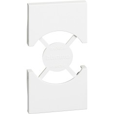 Placa pentru priza schuko KW4140A16 KW4140A16F 2M Living Now Bticino alb KW03