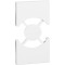 Placa pentru priza schuko KW4140A16 KW4140A16F 2M Living Now Bticino alb KW03