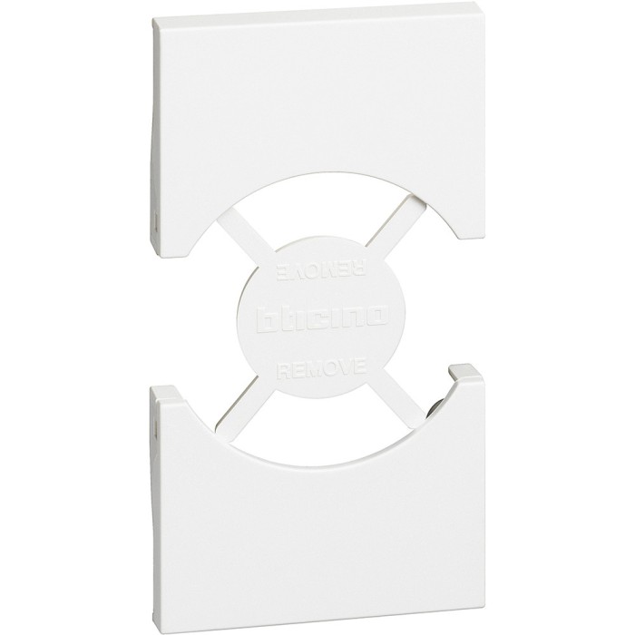Placa pentru priza schuko KW4140A16 KW4140A16F 2M Living Now Bticino alb KW03