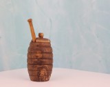Recipient Albina pentru miere din lemn de măslin
