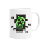 Cana alba personalizata creeper minecraft, INOVATIX&reg;. 330ml