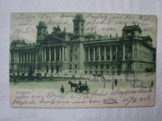 Carte postala circulata la Orsova in anul 1906 - Palatul Justitiei BUDAPESTA foto