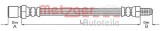 Conducta / cablu frana FIAT STILO Multi Wagon (192) (2003 - 2008) METZGER 4118516