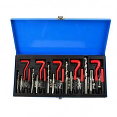 Trusa pentru reparatie filete Geko G02790, M5-M12, 131 buc, HSS Mania Tools foto