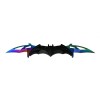 Briceag Cutit Vanatoare Tactic, 32cm, 2 Lame Otel Inoxidabil, Multicolor Fade Batman Style, Ideal Drumetie, Camping, Pescuit