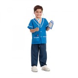 Costum Doctor cu accesorii pentru copii 3-5 ani 110 - 116 cm, Kidmania