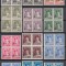 ROMANIA1930 LP 83 f/s REGELE MIHAI I UZUALE CU SUPRATIPAR 8 IUNIE 1930 SERIA IN BLOC DE 4 TIMBRE STARE MNH