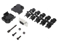 Conector D-Sub 15 pini mamă 45&deg; pentru cablu