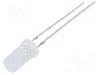 Dioda LED 5mm, albastru, plat, 2.7...3.4V, OPTOSUPPLY - OSB5SA5TC5A