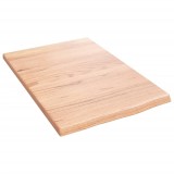 Cumpara ieftin Blat de baie, maro deschis, 40x60x2 cm, lemn masiv tratat
