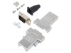 Conector D-Sub 9 Pin Tată Negru ENCITECH Pini Stanțati Aliaj Zinc Ecranat