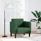 Cumpara ieftin Canapea fotoliu cu cotiere verde &icirc;nchis 54 cm țesătură velur